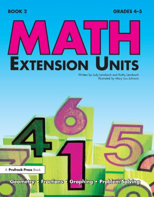 Math extension units. Book 2. Grades 4-5. cover image