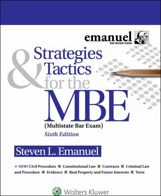 Strategies & tactics for the MBE : Multistate Bar Exam cover image