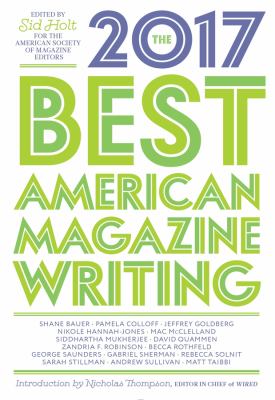 The best American magazine writing 2017 cover image