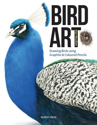 Bird art : drawing birds using graphite & coloured pencils cover image