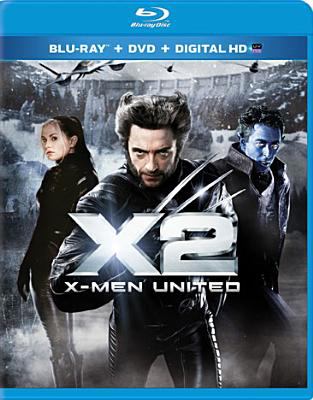 X2 [Blu-ray + DVD combo] X-men united cover image