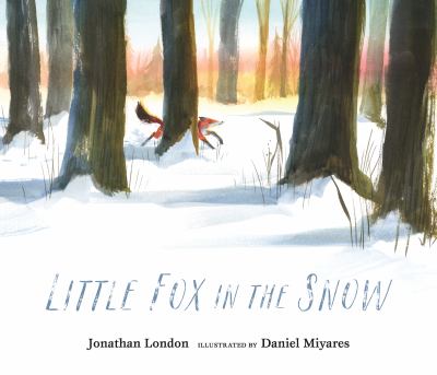 Little fox in the snow cover image