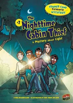 The nighttime cabin thief : a mystery about light cover image