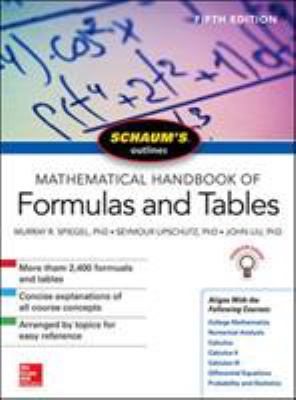 Schaum's outlines. Mathematical handbook of formulas and tables cover image