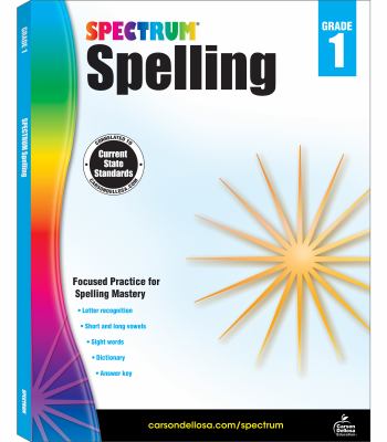 Spectrum spelling. Grade 1 cover image
