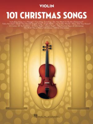 101 Christmas songs. Violin cover image