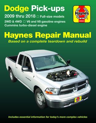 Dodge pick-ups automotive repair manual cover image