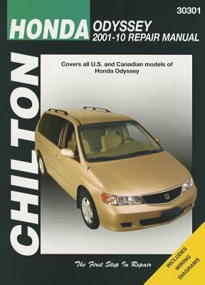 Chilton's Honda Odyssey 2001-10 repair manual cover image