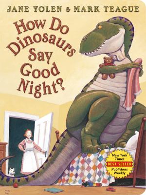 How do dinosaurs say good night? cover image