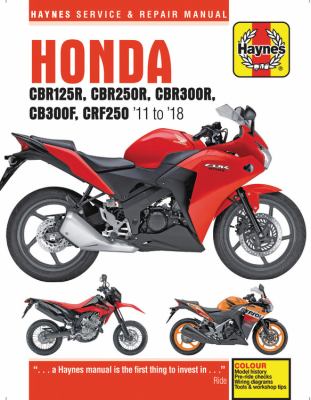 Honda CBR125R, CBR250/300R, CB300F & CRF250L/M service & repair manual cover image
