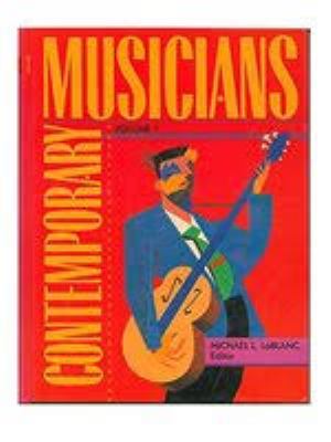 Contemporary musicians. Volume 5 profiles of the people in music cover image