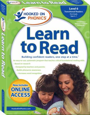 Hooked on phonics : learn to read. Level 6, Transitional readers, First grade, ages 6-7 cover image