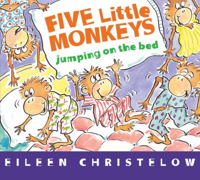 Five little monkeys jumping on the bed cover image