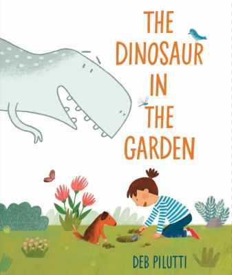 The dinosaur in the garden cover image