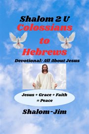 Colossians to Hebrews. Shalom 2 U cover image