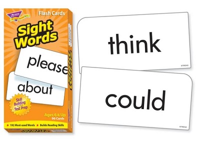 Sight words flash cards cover image
