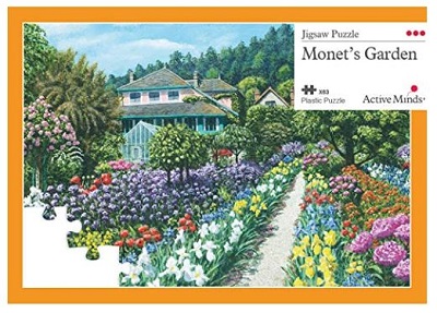 Monet's garden jigsaw puzzle cover image