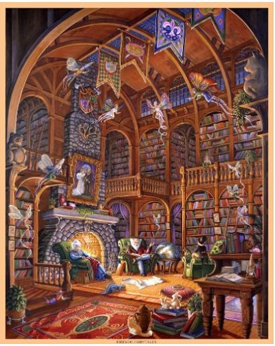 Fireside fairytales jigsaw puzzle cover image