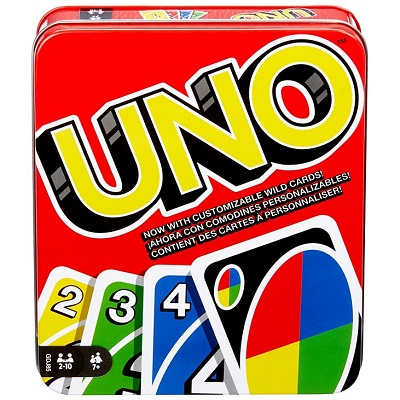Uno card game Uno juego de cartas = Uno jeu de cartes cover image