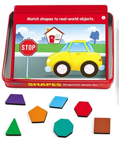 Shapes magnetic math tin cover image