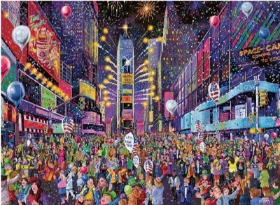 New Years in Times Square jigsaw puzzle cover image
