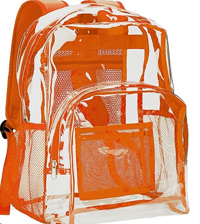 Clear backpack cover image