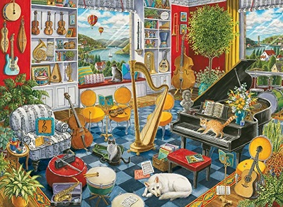 Music room jigsaw puzzle cover image
