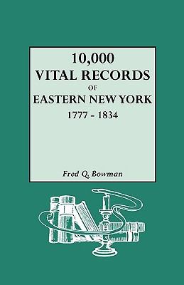 10,000 vital records of eastern New York, 1777-1834 cover image