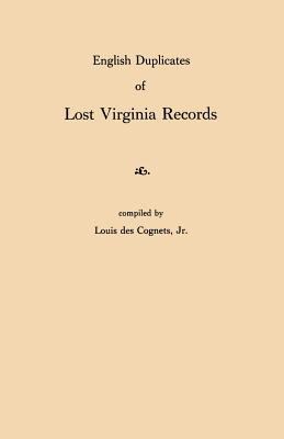 English duplicates of lost Virginia records cover image