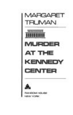 Murder at the Kennedy Center cover image