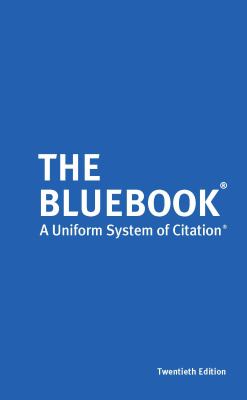 The Bluebook : a uniform system of citation cover image