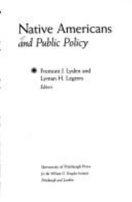 Native Americans and public policy cover image