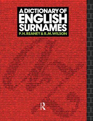 A dictionary of English surnames cover image