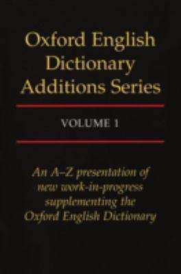 Oxford English dictionary. Additions series cover image
