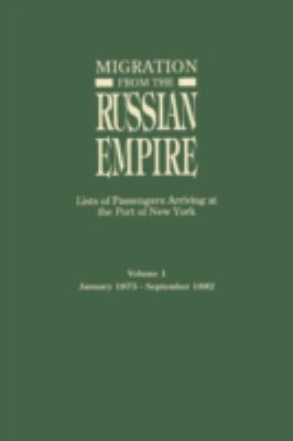 Migration from the Russian Empire : lists of passengers arriving at the Port of New York cover image
