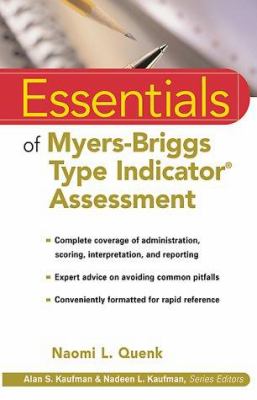 Essentials of Myers-Briggs type indicator assessment cover image