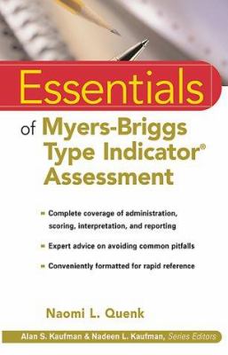 Essentials of Myers-Briggs type indicator assessment  cover image cdn