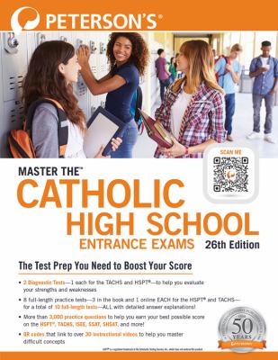 Peterson's master the Catholic high school entrance exams cover image