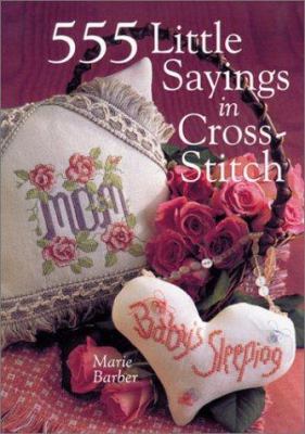 555 little sayings in cross-stitch cover image