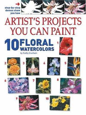 10 floral watercolors cover image
