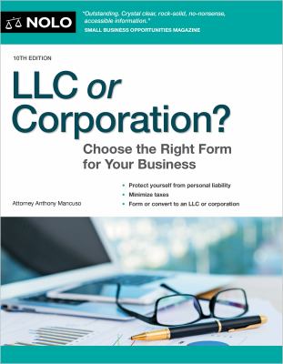 LLC or corporation? : choose the right form for your business cover image