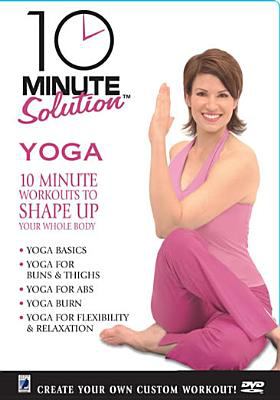 10 minute solution. yoga cover image