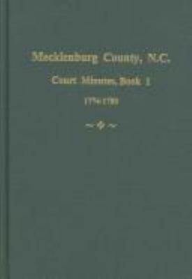 Mecklenburg County, North Carolina court minutes cover image