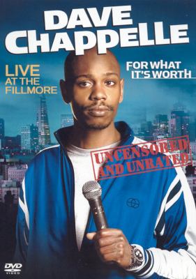 Dave Chappelle for what it's worth cover image
