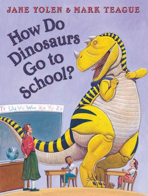 How do dinosaurs go to school? cover image