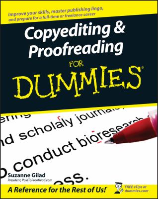 Copyediting & proofreading for dummies cover image