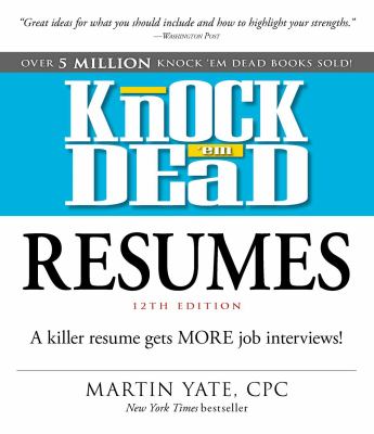 Knock 'em dead résumés cover image
