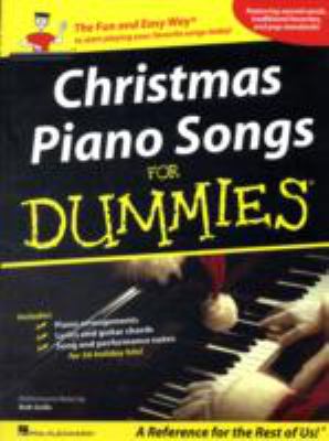 Christmas piano songs for dummies cover image