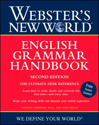 Webster's New World English grammar handbook cover image