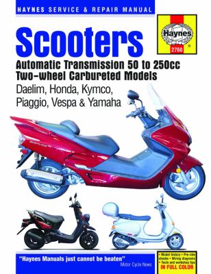Scooters service and repair manual cover image